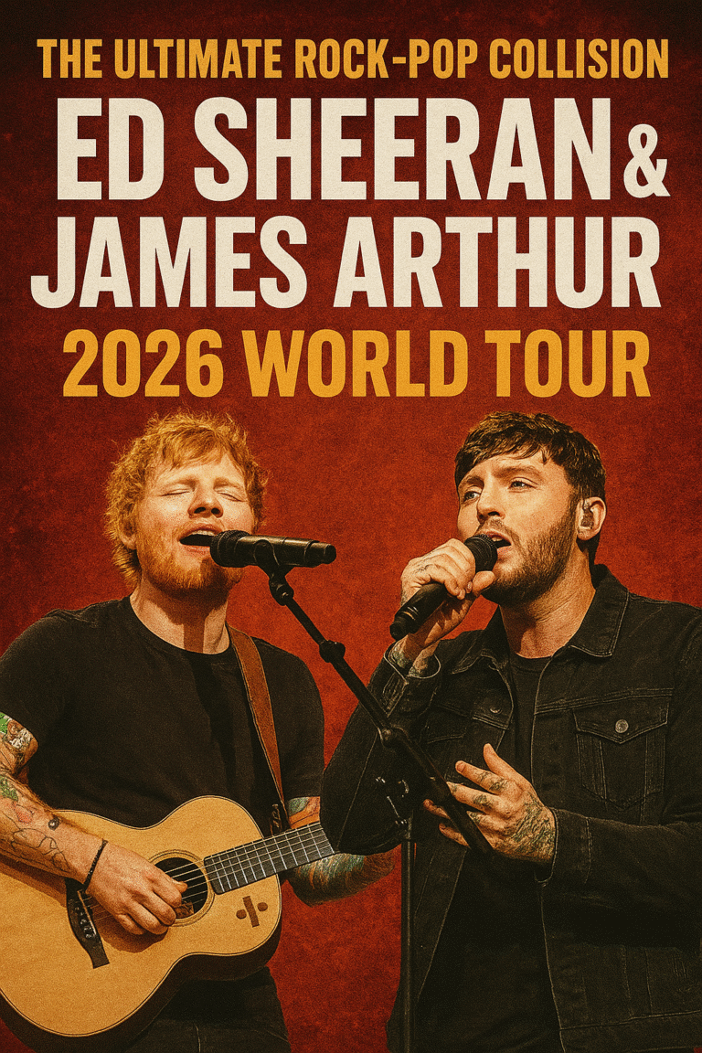 The Ultimate Rock-Pop Collision: Ed Sheeran & James Arthur Announce 2026 World Tour