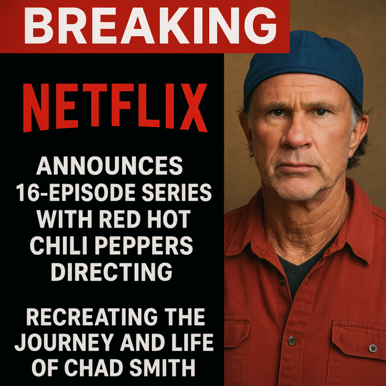 BREAKING: Netflix Announces 16-Episode Series with Red Hot Chili Peppers Directing — Recreating the Journey and Life of Chad Smith
