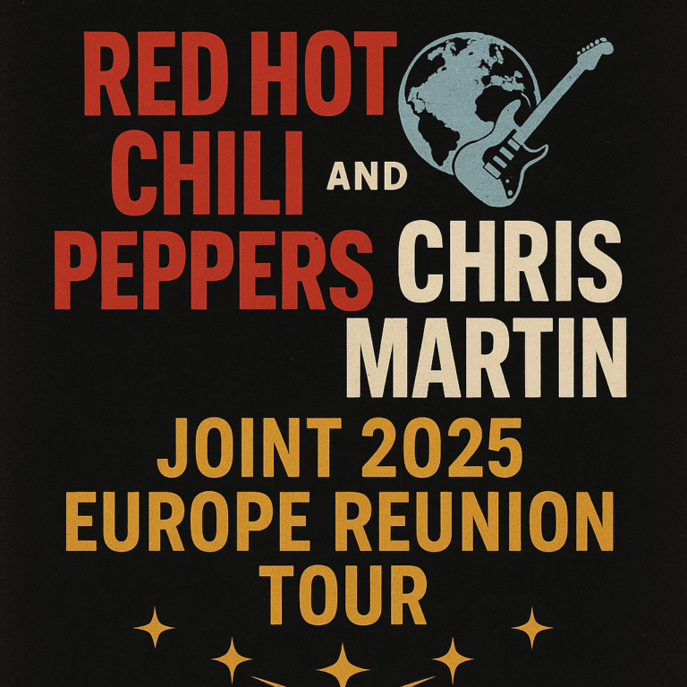 In a Move That Has Electrified the Global Music Scene, Red Hot Chili Peppers and Chris Martin Announce Joint 2026 Europe Reunion Tour ✨