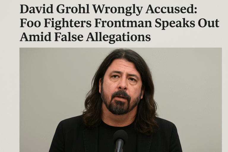 David Grohl Wrongly Accused: Foo Fighters Frontman Speaks Out Amid False Allegations