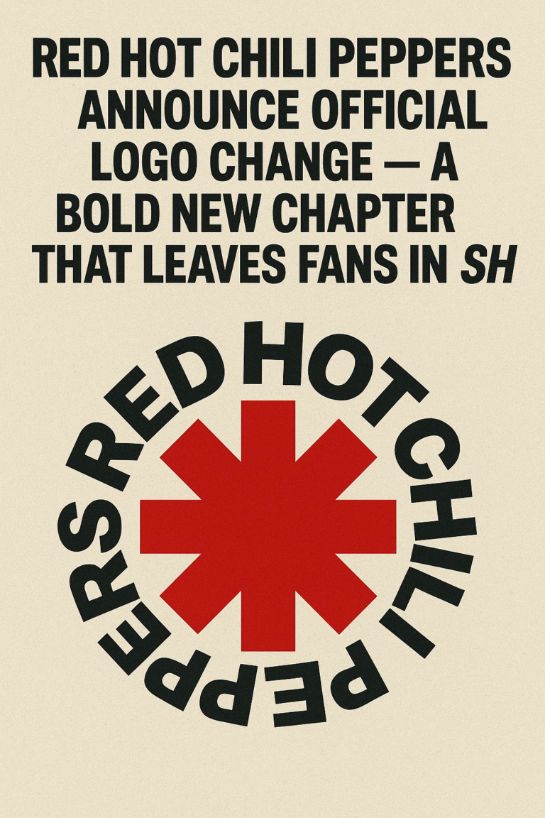 Red Hot Chili Peppers Announce Official Logo Change — A Bold New Chapter That Leaves Fans in Shock