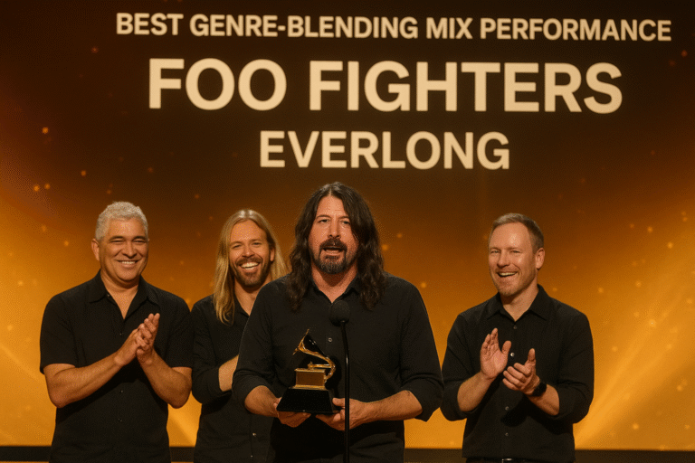 Foo Fighters Officially Win Best Genre-Blending Mix Performance at the 2025 Grammy Awards for Their New Song “Everlong” — A Landmark Victory in Modern Music Evolution