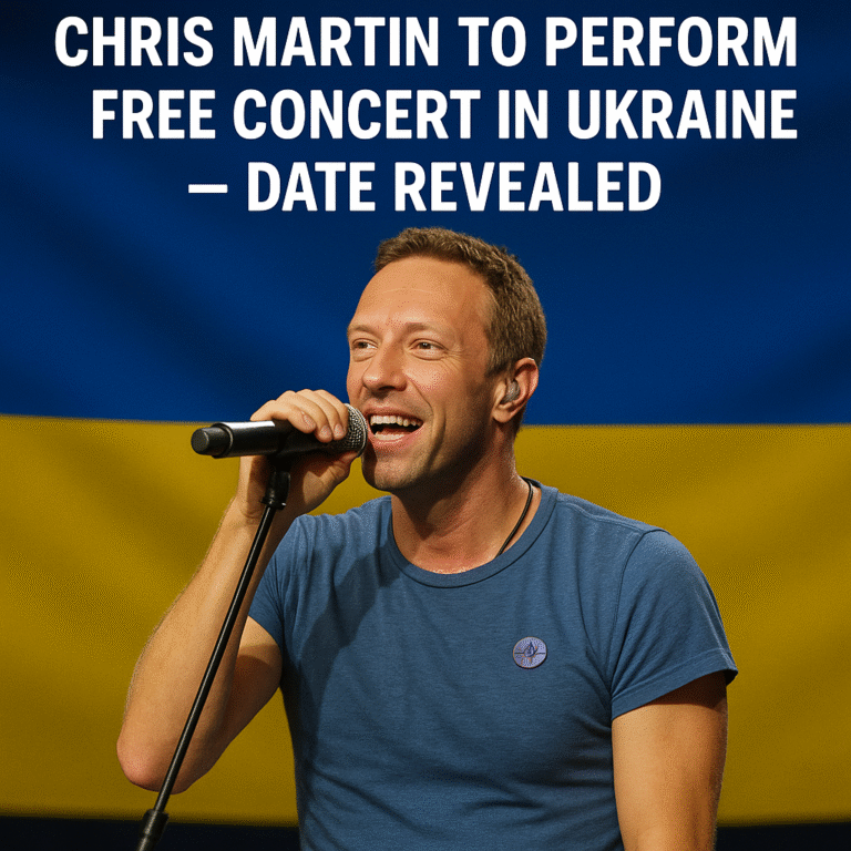 Breaking News: Chris Martin to Perform Free Concert in Ukraine — Date Revealed