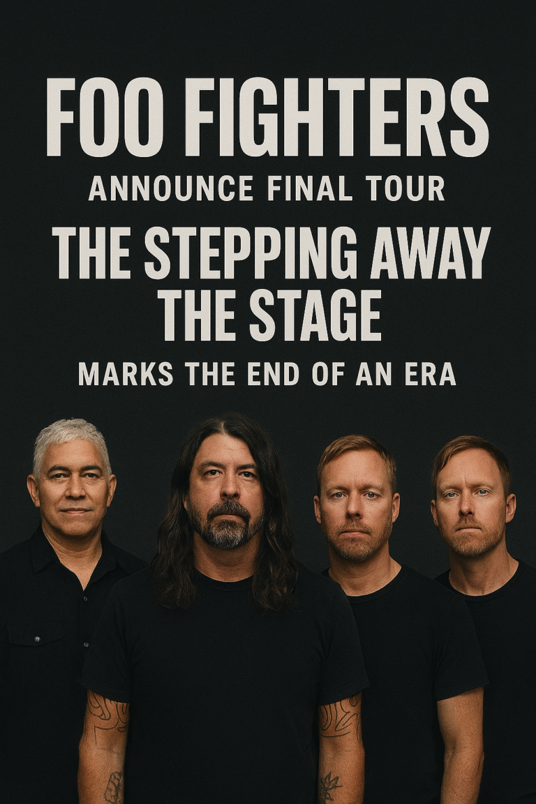 Foo Fighters Announce Final Tour: “The Stepping Away the Stage” Marks the End of an Era