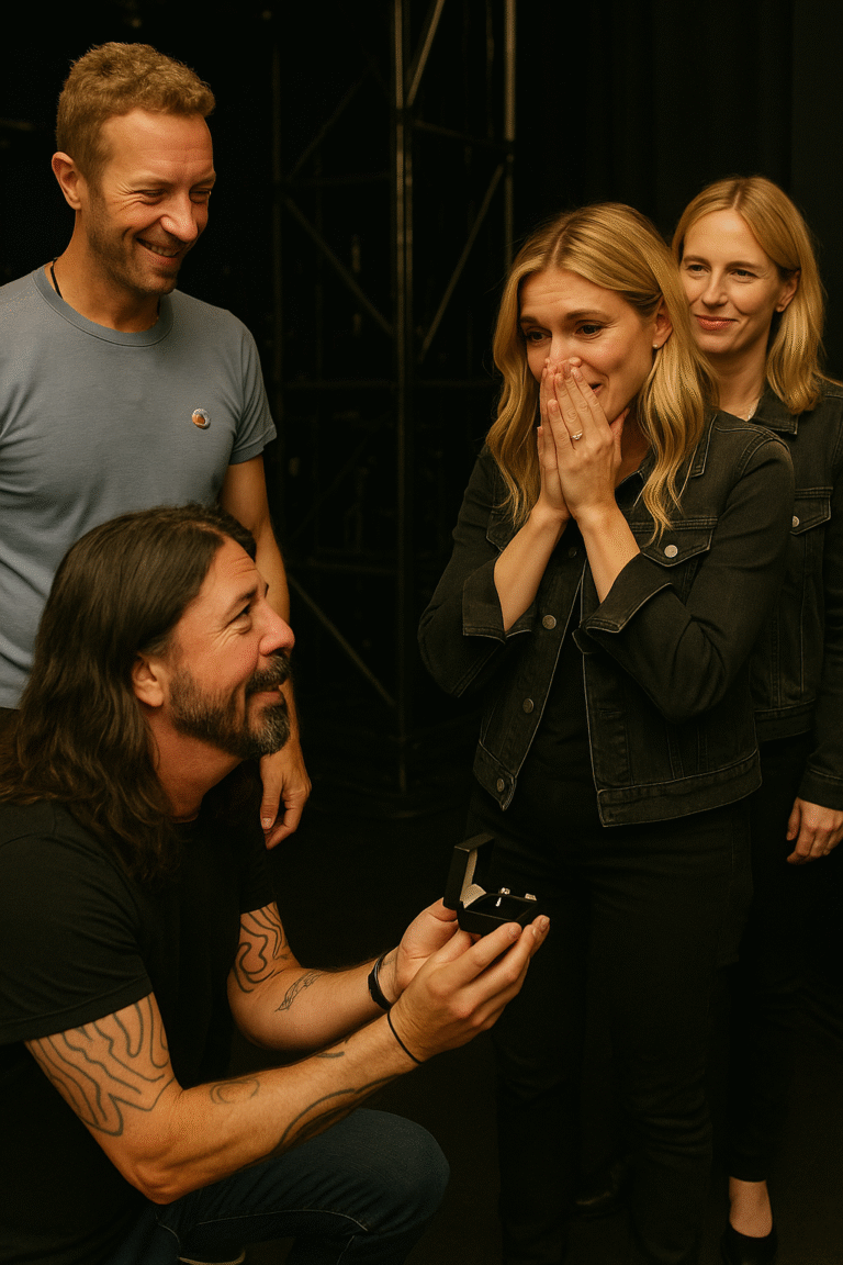 In a Touching Moment, Foo Fighters Propose Backstage at Chris Martin’s Final North American Tour Performance