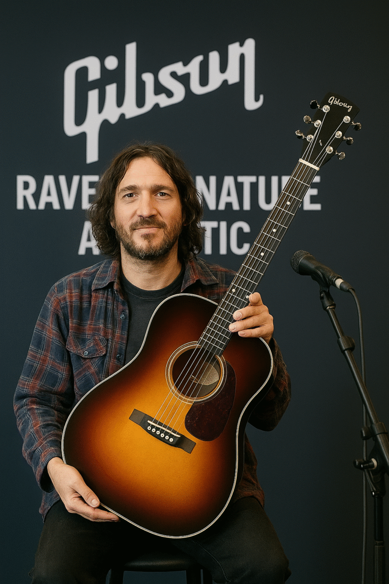 John Frusciante Unveils Gibson Raven Signature Acoustic Ahead of Red Hot Chili Peppers’ Final Tour